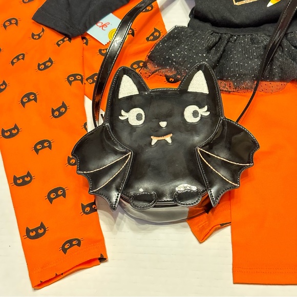 Cat & Jack Pumpkin, Cat & Bat Halloween Lot NWT - Picture 4 of 5